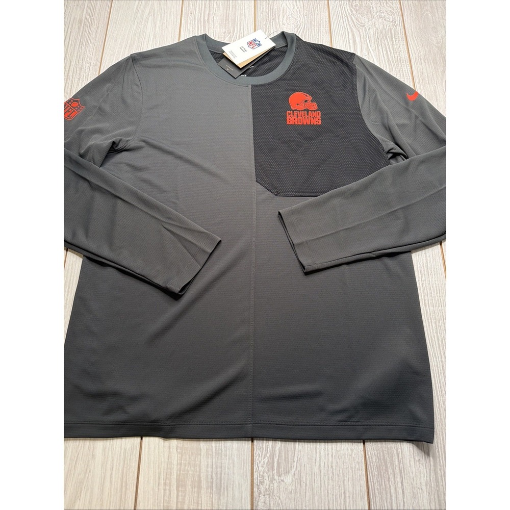 New Nike Cleveland Browns Mens Football Long sleeve Shirt Size XL On Field